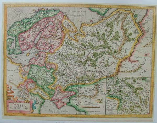map REPRODUCTION: Russia by Gerard Mercator