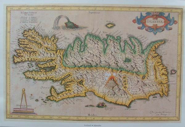 map REPRODUCTION: Islandia by Gerard Mercator
