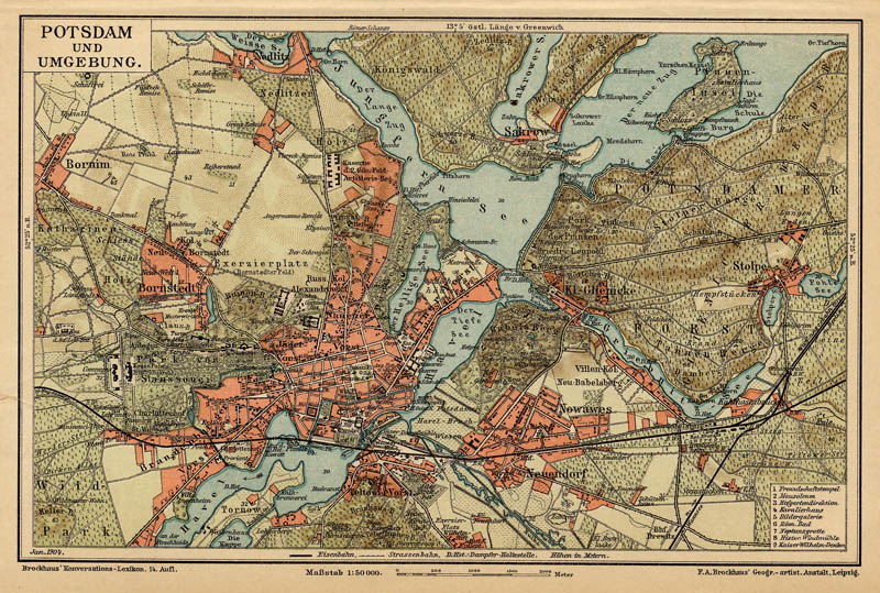 Potsdam un Umgebung by F.A. Brockhaus