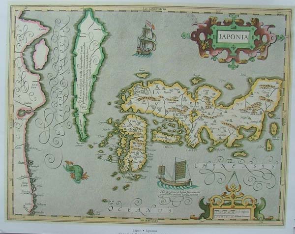 map REPRODUCTION: Iaponia by Mercator / Hondius