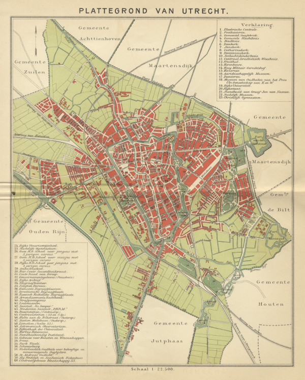 plan Plattegrond van Utrecht by Winkler Prins
