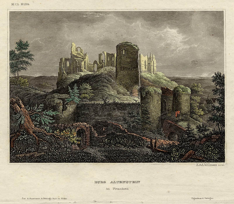 Burg Altenstein in Franken by E. & A. Willmann