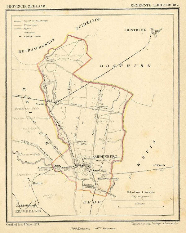 map communityplan Gemeente Aardenburg by J kuyper