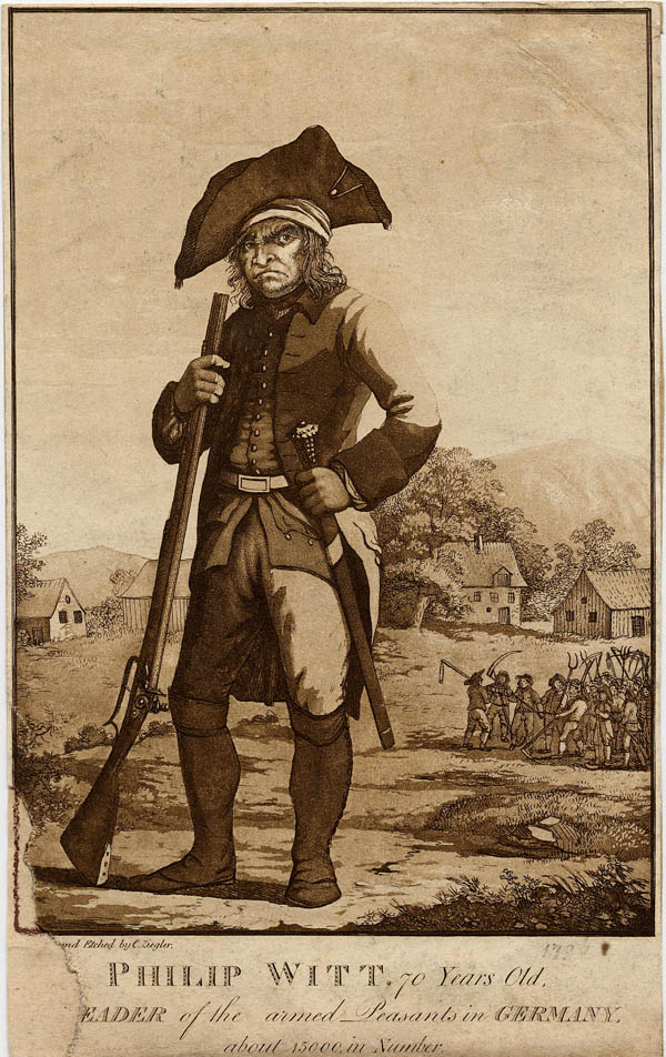 print Philip Witt, 70 years old, leader of the armed Peasants in Germany by C. Ziegler