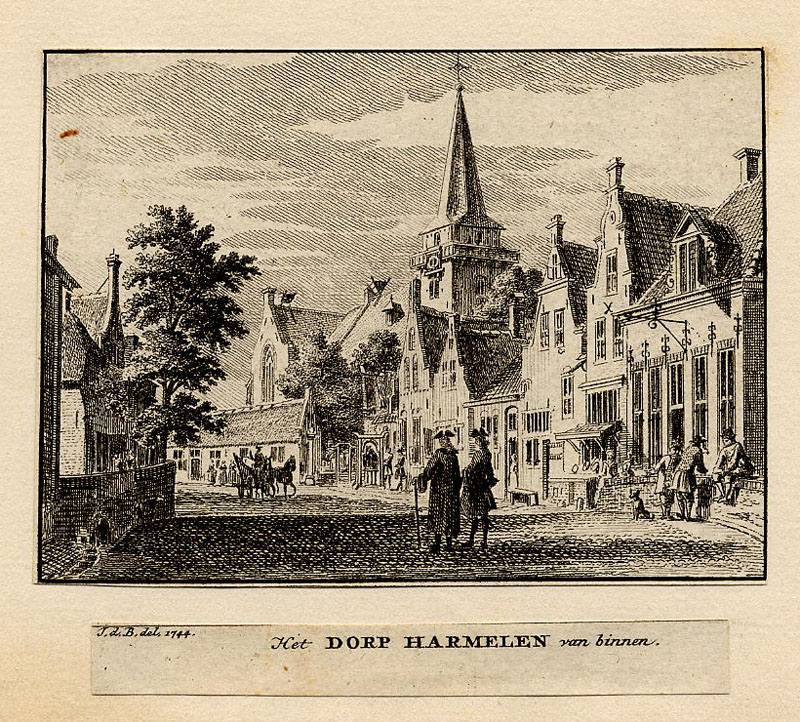 Het dorp Harmelen van binnen by Hendrik Spilman, naar Jan de Beyer