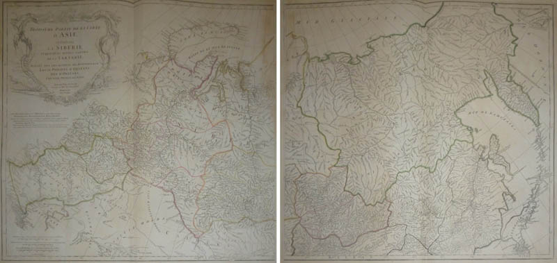 Troisième partie de la carte d´Asie, contenant la Sibérie, et quelques autres parties de la  by d Anville, de la Haye