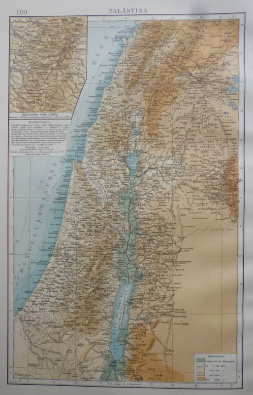 map Palestina by Richard Andree
