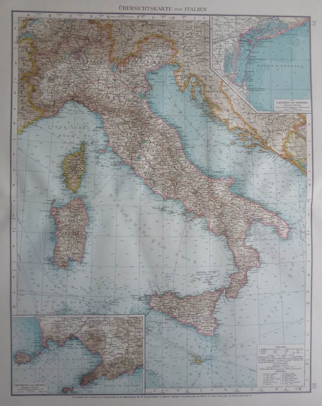 übersichtskarte von Italien by Richard Andree