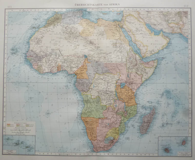 übersichtskarte von Afrika by Richard Andree
