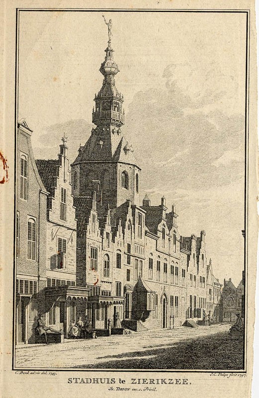 view Stadhuis te Zierikzee by C. Pronk, J.C. Philips