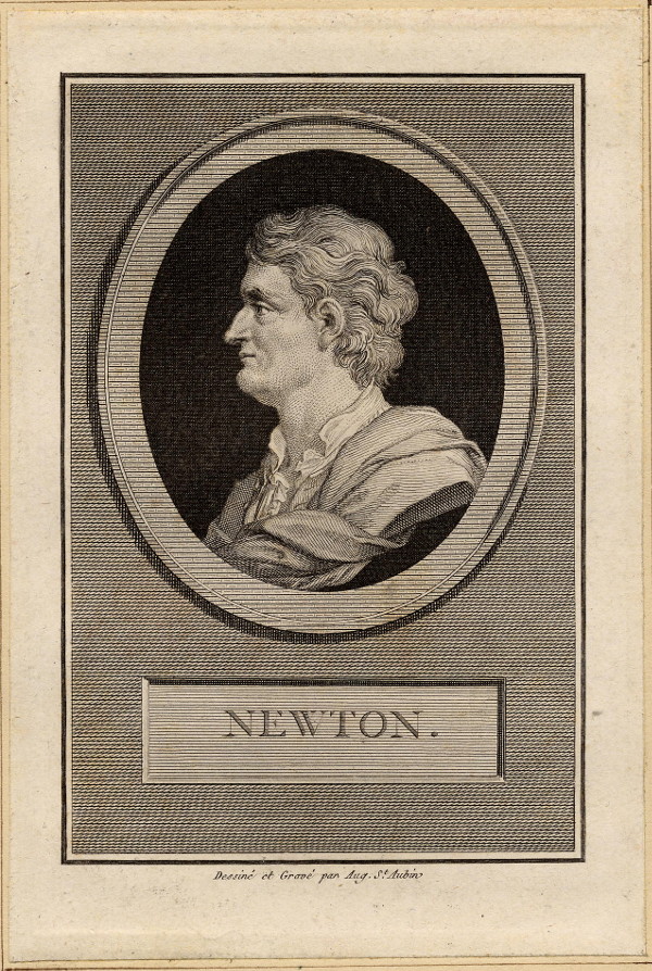 print Newton by Augustin de Saint-Aubin