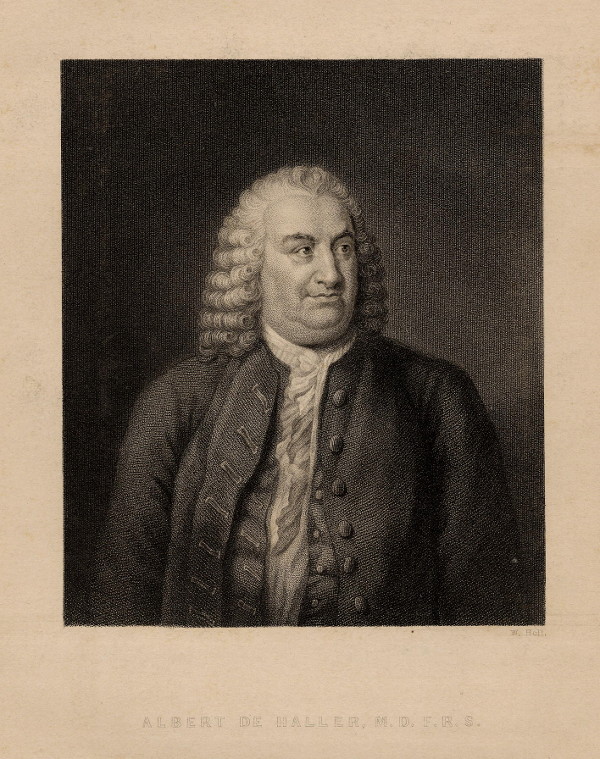 print Albert de Haller, M.D. F.R.S. by W. Holl