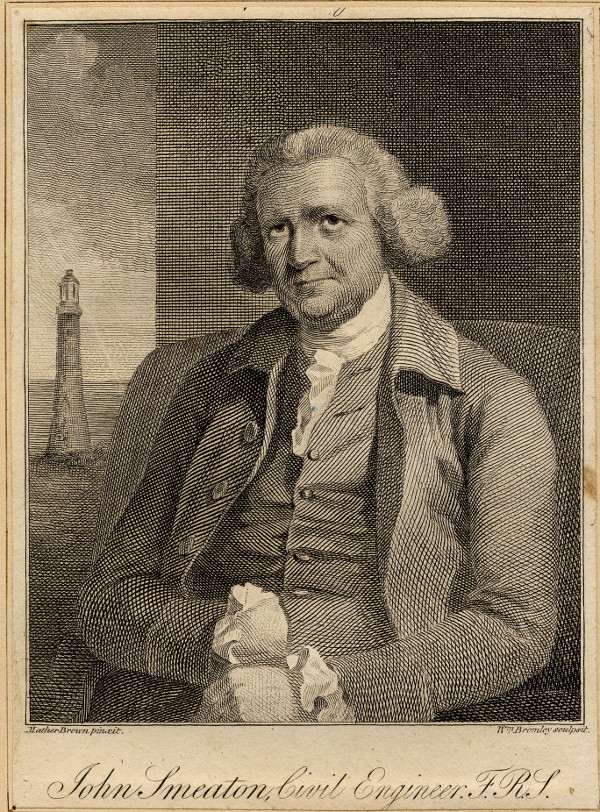 print John Smeaton, civil engineer, F.R.S. by William Bromley, naar Mather Brown