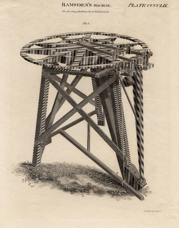 print Ramsden´s machine for dividing mathematicial instruments by E. Mitchell