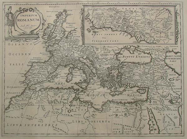 map Imperium Romanum Auth. Phil Briet. e societ Iesu by Papierformaat is 66 X 54 cm\r\nKoeman: Ja-10-45