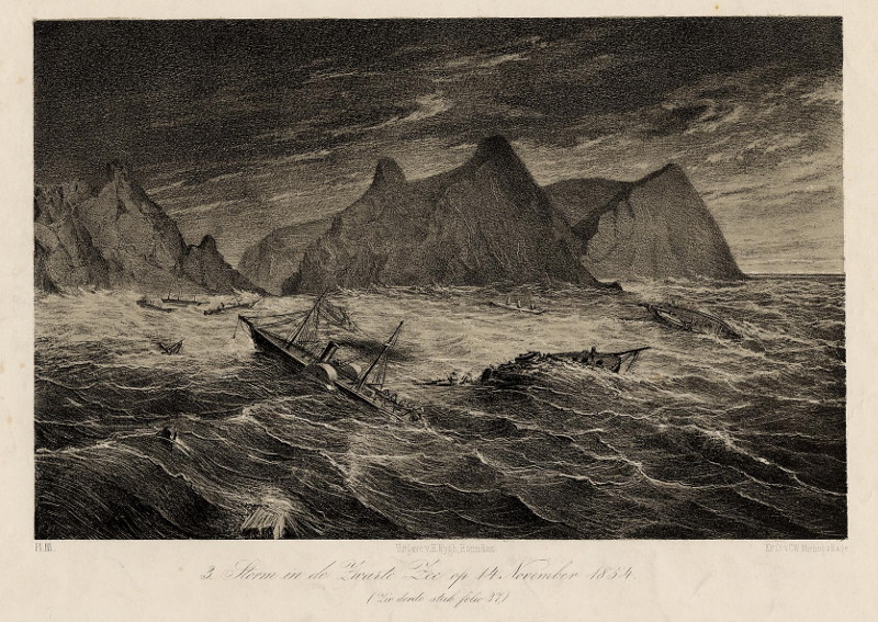 Storm in de Zwarte Zee op 14 November 1854 by C.W. Mieling