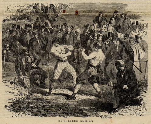print De boksers by H. Linton, E. Morin