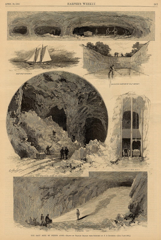 print The salt mine of Petite Anse by Charles Graham, J.O. Davidson