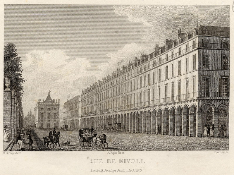 Rue de Rivoli by Romney, naar B. Ferrey