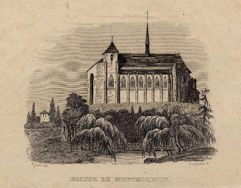 Eglise de Montmorency by J. Schroeder, naar C. Rauch