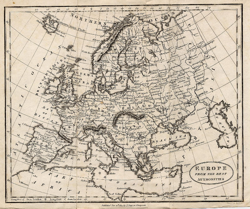Europe, from the best authorities by T. Tegg