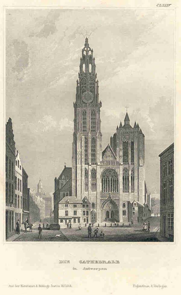 view Die Cathedrale in Antwerpen by nn