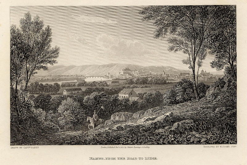 Namur, from the road to Liege by W. Cooke, naar R. Batty