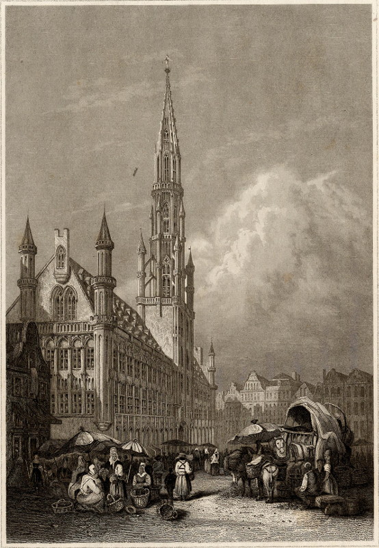 view Das Rathaus in Brüssel by nn