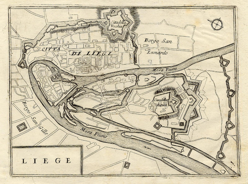 Liege by waarschijnlijk Matthäus Merian