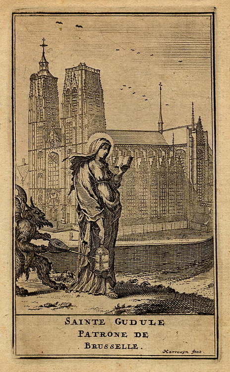 view Sainte Gudule Patrone de Brusselle by J. Harrewijn