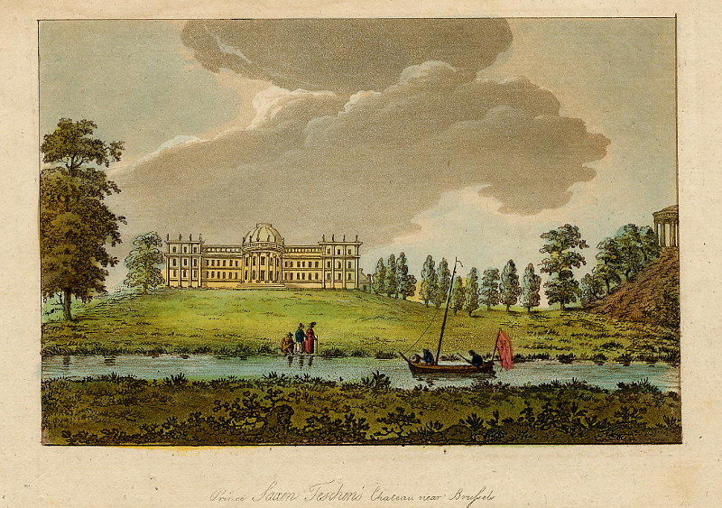 Prince Saxen Teschen´s Chateau near Brussels by Samuel Ireland