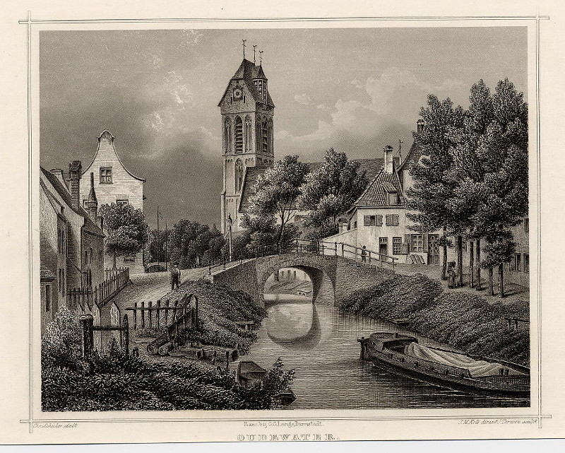Oudewater by J.M. Kolb en J. Terwen, naar Chr. Schuler