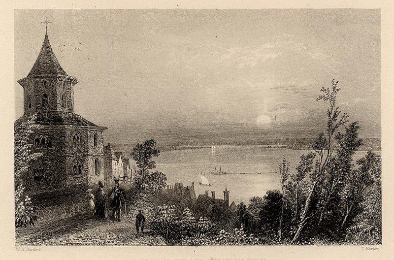 A view from Nymwegen by T. Barber, naar W.H. Bartlett