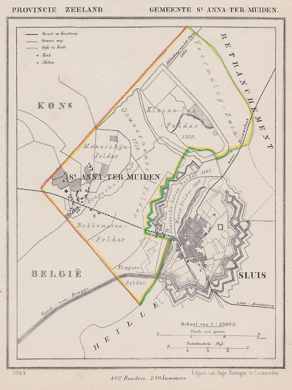 map communityplan Gemeente St. Anna-ter-Muiden by J.kuyper