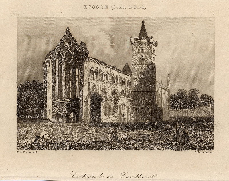 Cathédrale de Dumblane by F.A. Pernot, Schroeder