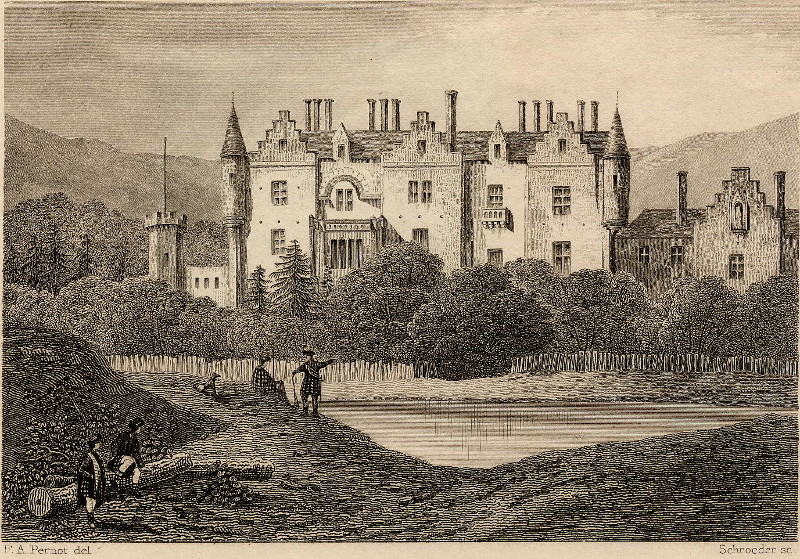 Abbotsford, Habitation de Sir Walter Scott by F.A. Pernot, Schroeder
