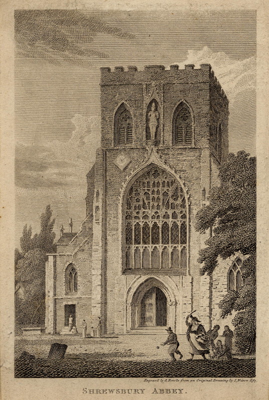 view Shrewsbury Abbey by S. Rawle, J. Nixon