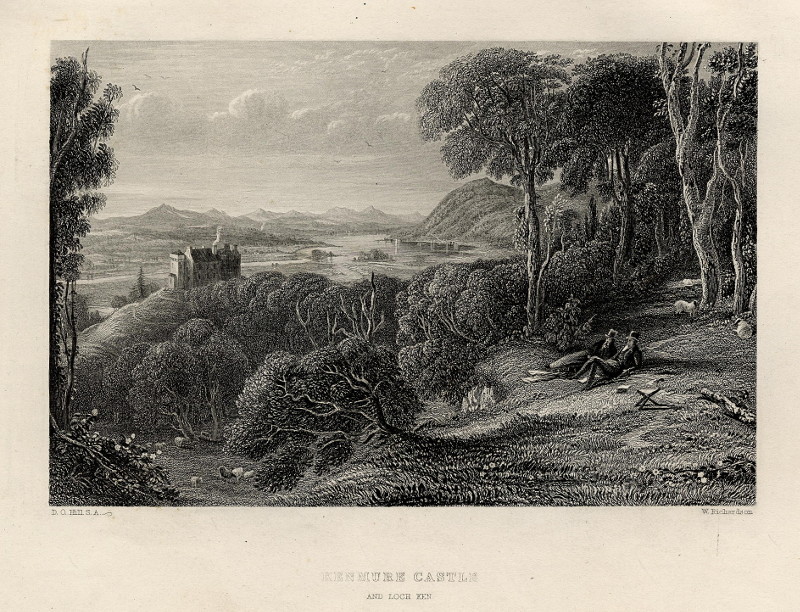 Kenmure Castle and Loch Ken by W. Richardson, D.O. Hill S.A.
