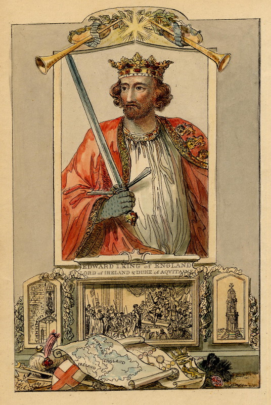 print Edward I, King of England, Lord of Ireland & Duke of Aquitaine by nn