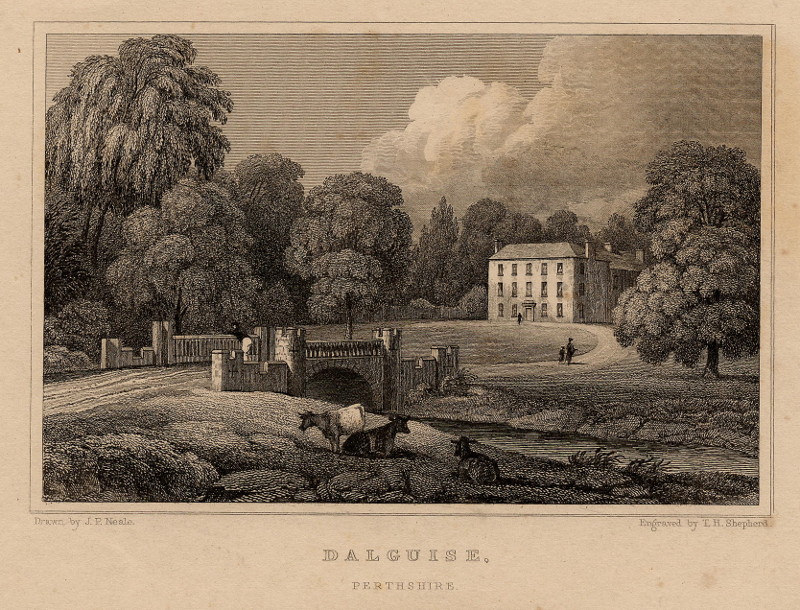 Dalguise, Perthshire by T.H. Shepherd, J.P. Neale