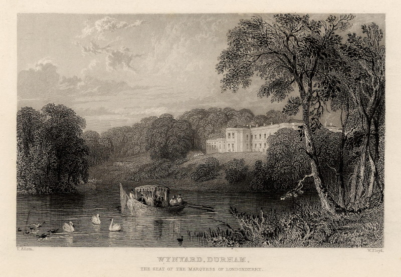 Wynyard, Durham, the seat of the Marquess of Londonderry by W. Floyd, T. Allom