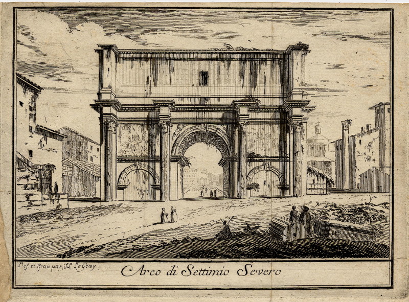 Arco di Settimio Severo by J.L. Legeay