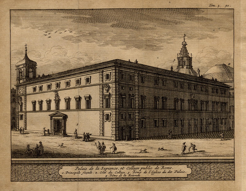 Palais de la Sapience, et College public de Rome by Pieter van der Aa
