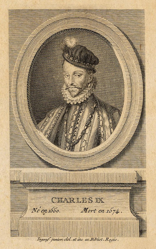 print Charles IX, Né en 1550, Mort en 1575. by nn