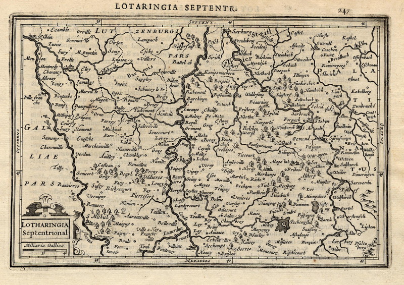 Lotharingia Septentrional by Gerhard Mercator en Jan Jansson