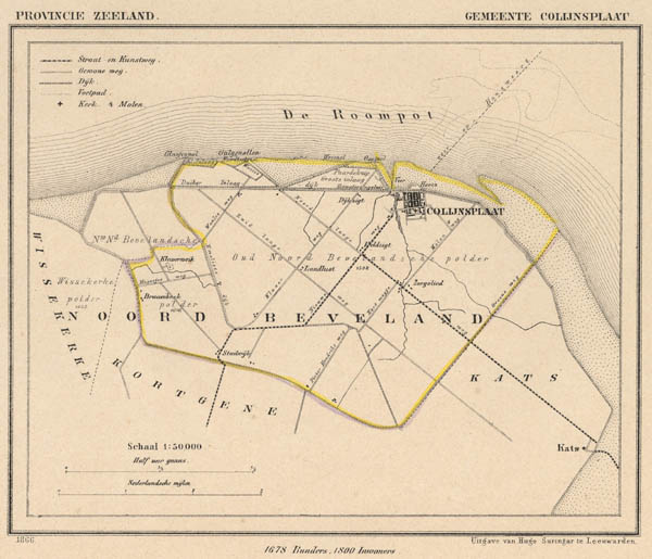 map communityplan gemeente Colijnsplaat by J Kuyper