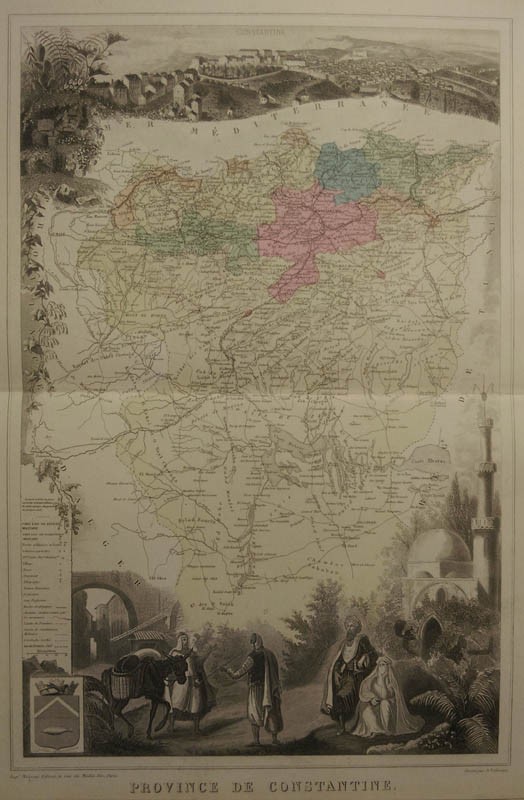 map Provcence de Constantine by Migeon, Sengteller, Desbuissons