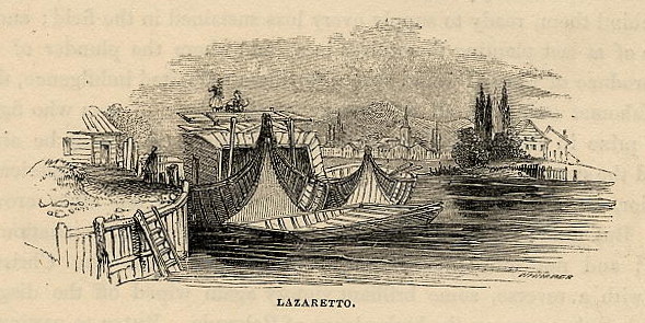 view Lazaretto by W.H. Bartlett