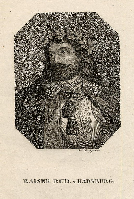 print Kaiser Rud. v. Habsburg by J. Felsing