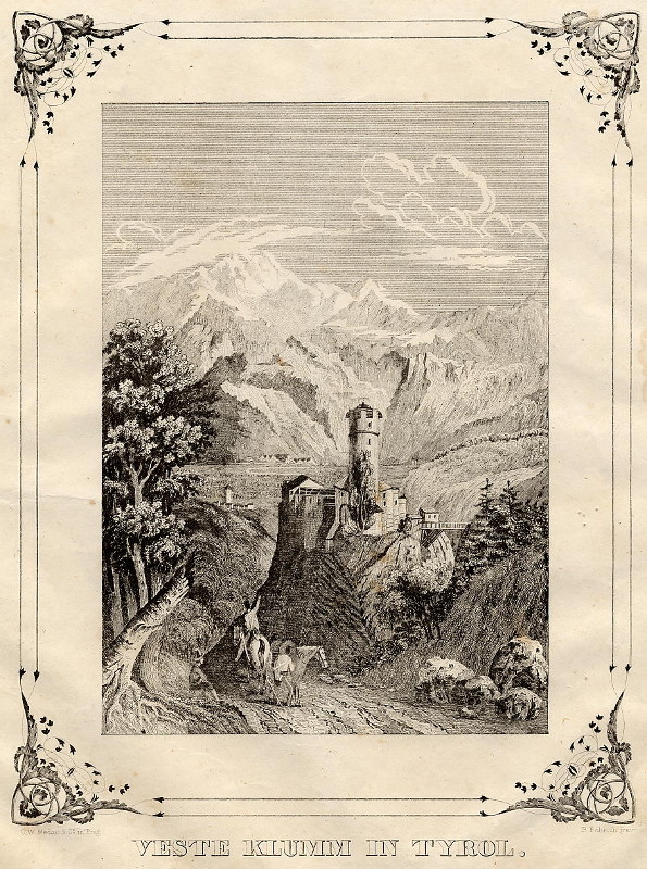 view Veste Klumm in Tyrol by C.W. Medau, P. Rohrich